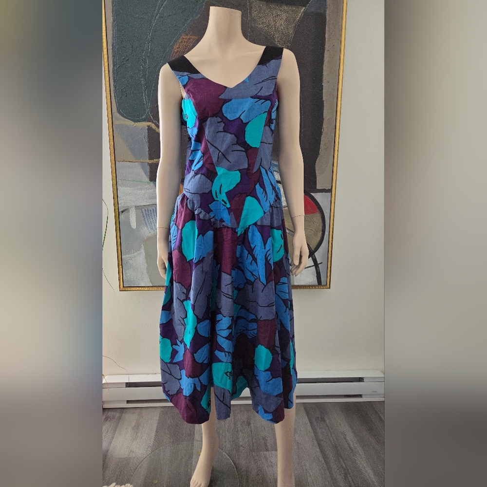 Jean Bailly | Vintage Summer Dress with Drop Waist